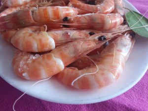 Langostino cocido